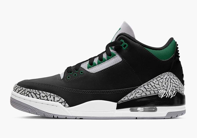 air-jordan-3-retro-black-green-holiday-2021